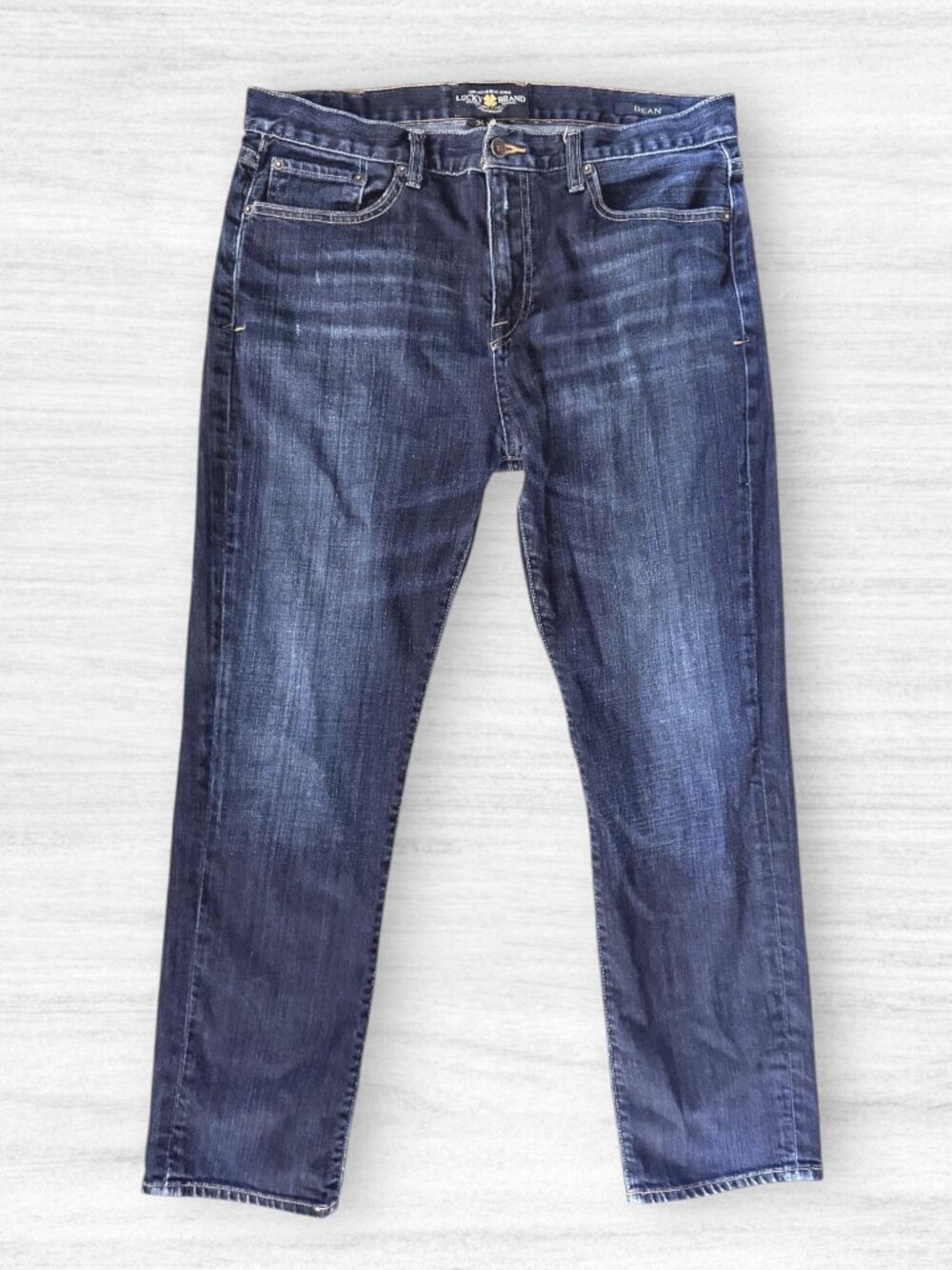 Lucky Brand Dean Straight Leg Jeans Dark Wash Mens 36x30 Classic Denim